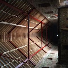 The new roof from below