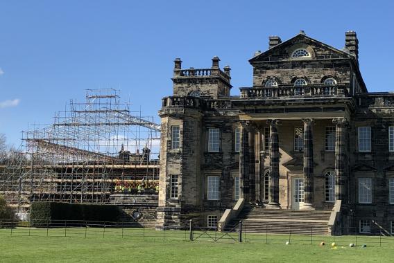 Seaton Delaval Hall Temporary Roof